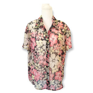 Croft & Barrow Floral Print Blouse - Size XL